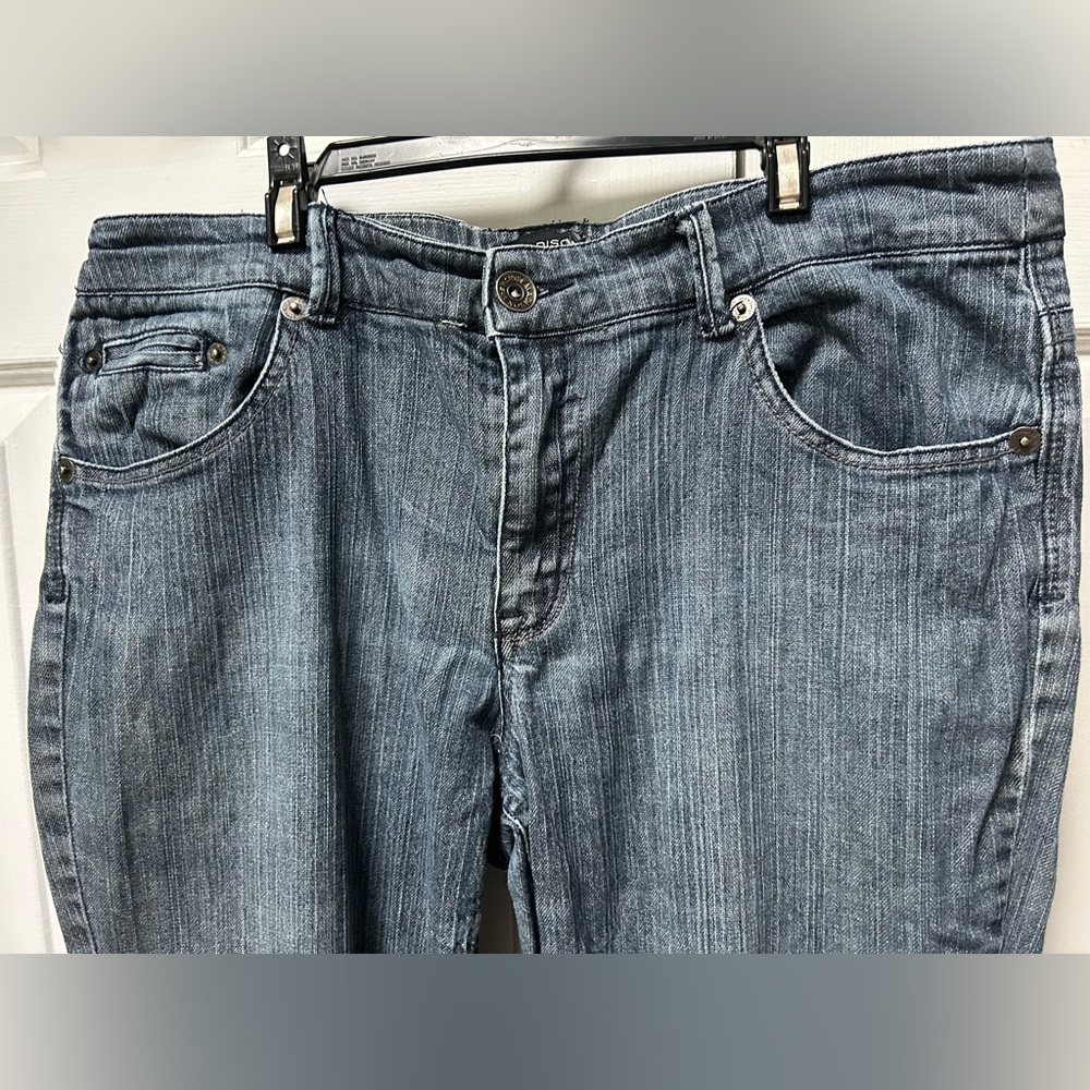 Madison Jeanswear, Classic Blue Women's Bootcut Denim Jeans, sz 14, good cond. - Picture 2 of 8